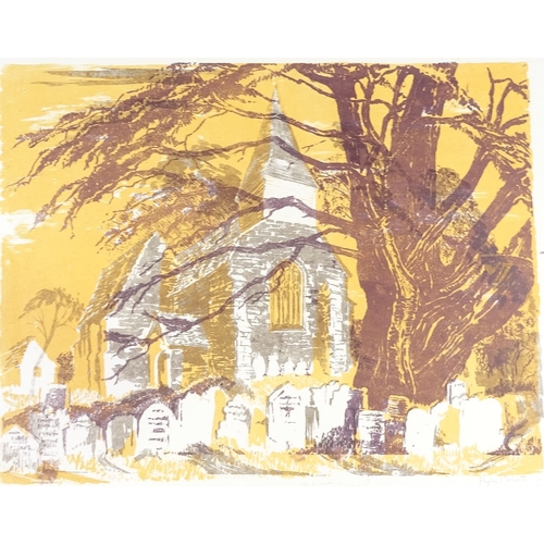 1272 - Phyllis Johnston, a folder of screen prints, Sussex scenes, sheet size 20