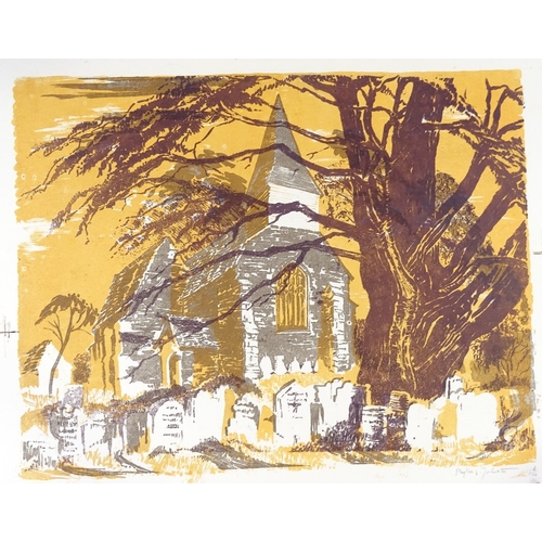 1273 - Phyllis Johnston, a folder of screen prints, Sussex scenes, sheet size 20