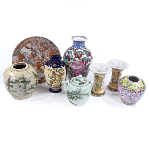 113 - A group of Oriental porcelain items