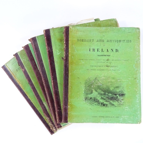 81 - The Scenery and Antiquities of Ireland, from drawings by W Henry Bartlett, 6 volumes