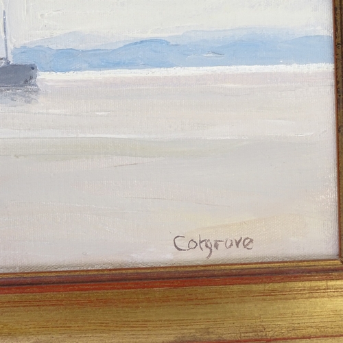 1324 - John Cotgrove, oil on board, seascape, 20