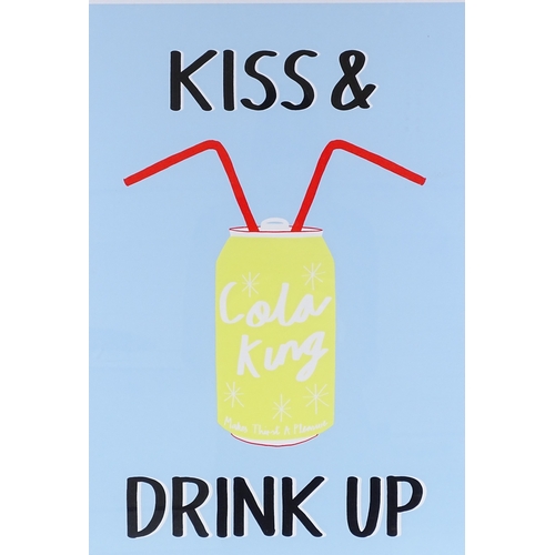 1334 - Rose Stallard, contemporary lithograph, kiss and drink up, signed, no. 25/50, image 24