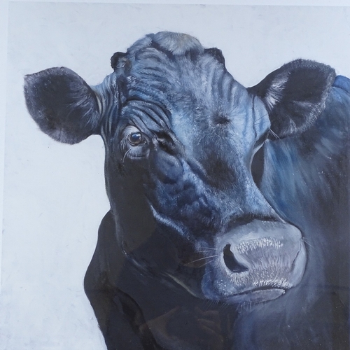 1351 - Clive Fredriksson, colour print, cow, signed in pencil, image 23