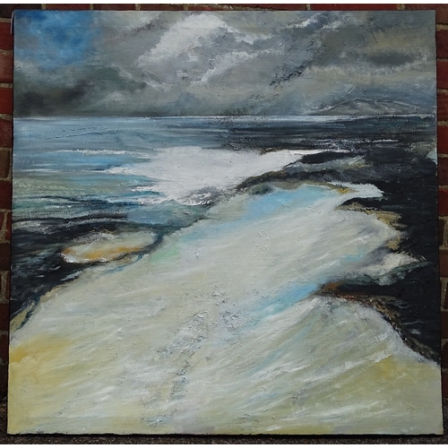 1353 - Clive Fredriksson, oil on canvas, seascape, 39