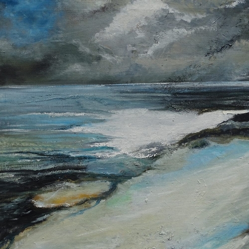 1353 - Clive Fredriksson, oil on canvas, seascape, 39