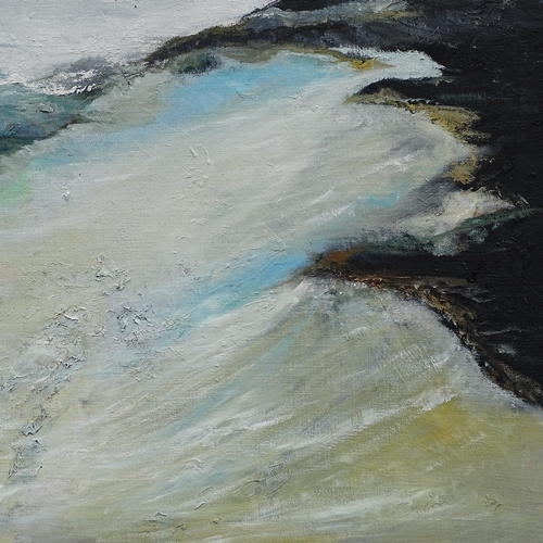 1353 - Clive Fredriksson, oil on canvas, seascape, 39