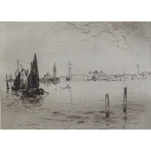 1356 - W H Sweet, pair of etchings, scenes in Venice, image 5.5