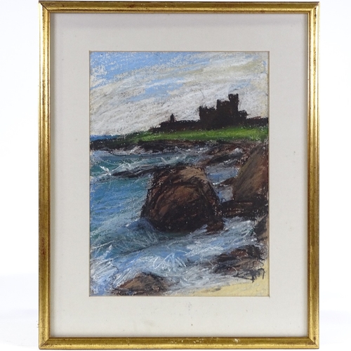 1360 - Tom Llewellyn Phillips, 4 coloured pastels, shore scenes