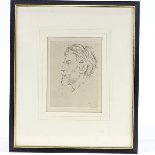 1368 - William Rothenstein, 3 lithographs, head portraits, all signed in  pencil, image 6.5