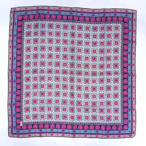 139 - Yves St Laurent Paris, multi-colour silk scarf, 85cm x 85cm