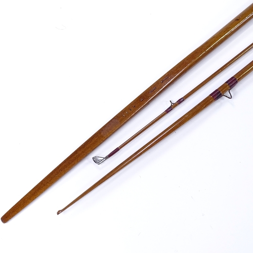 164 - A Grant Vibration 16' spliced salmon fishing rod, circa 1920