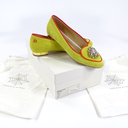 186 - A pair of Charlotte Olympia lady's shoes, size 38.5 (6)