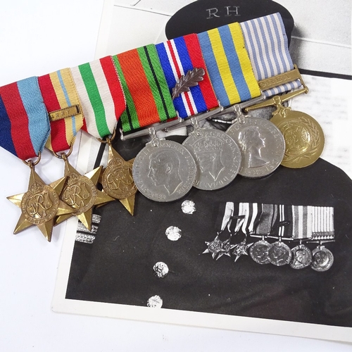 196 - A group of 7 Second War and Korean War medals, to CH Taylor 22535192 Royal Artillery, with Army Serv... 