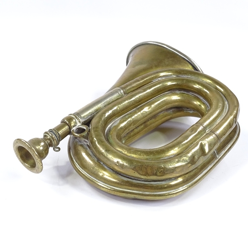 197 - A Victorian Henry Keat & Sons cycling bugle, The Buglet, length 18.5cm