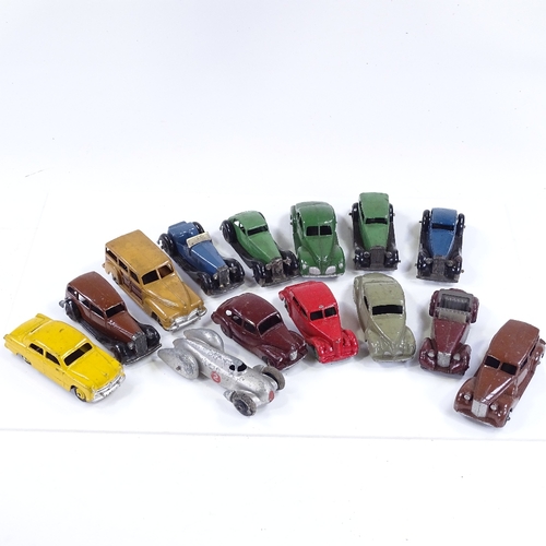 207 - Dinky Meccano cars, all playworn