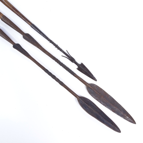 47 - 2 African hunting spears, and a fishing spear (3)