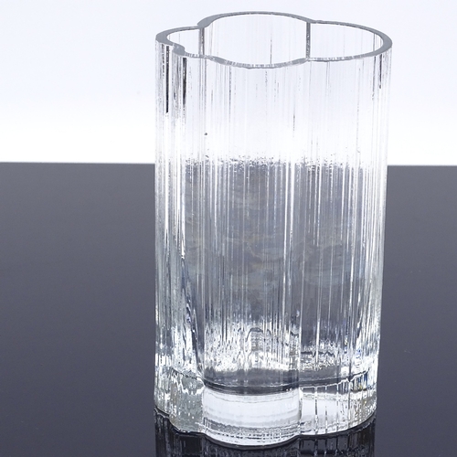 93 - Iittala Finland, Alpina glass vase, designed by Tapio Wirkkala, height 17cm