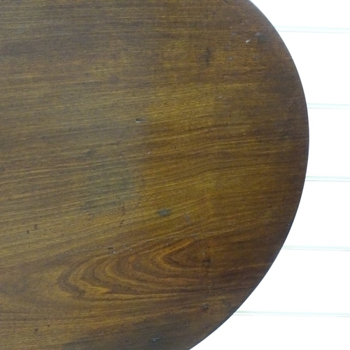 278 - A circular mahogany tilt-top table on quadruple base, 35.5