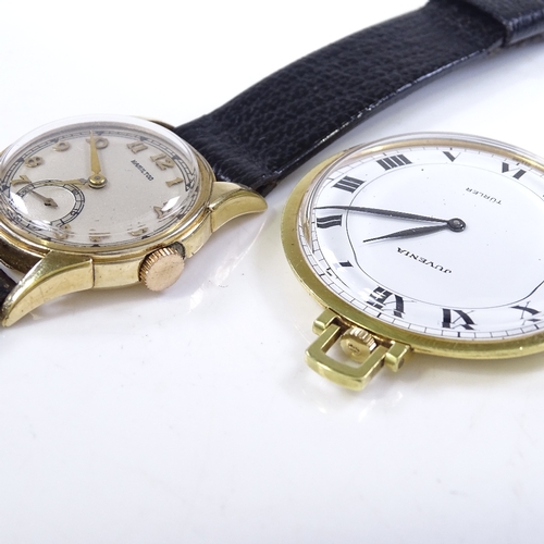 322 - A gold filled Hamilton wristwatch, 17 jewel mechanical movement with subsidiary seconds dial, case w... 