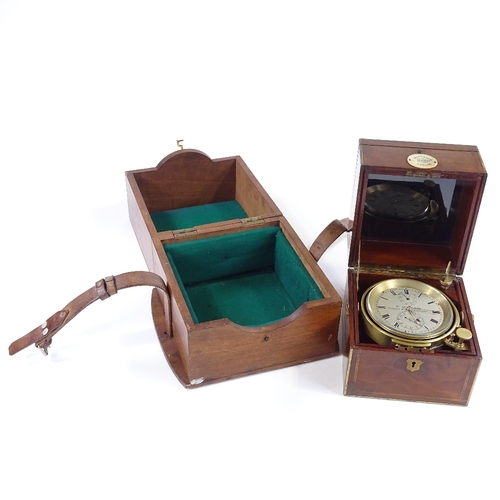 348 - A fine quality 19th century 2-day marine chronometer by Lilley & Son of London, circa 1895, the 10cm... 