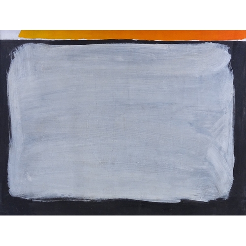 1369 - Bernard Farmer (1919 - 2002), oil on canvas, abstract grey square, 24