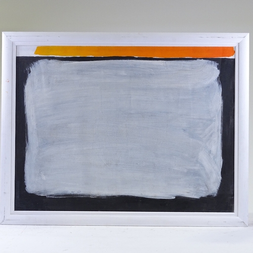 1369 - Bernard Farmer (1919 - 2002), oil on canvas, abstract grey square, 24