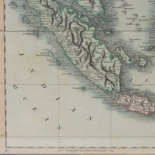 1382 - John Cary, hand coloured map, the East India Isles, 1801, 20