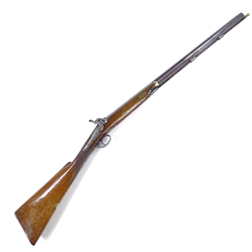 30 - An Antique percussion rifle