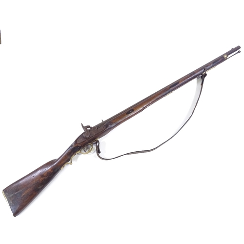 31 - An Antique percussion rifle