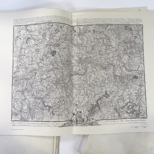 158 - Rocque's Plan of London, reprinted in 1971 with index