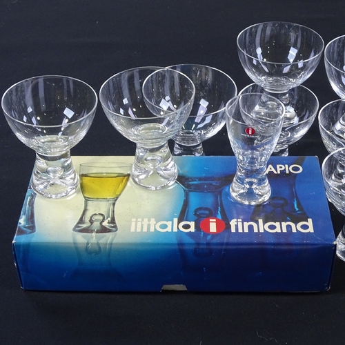 202 - Iittala Finland, suite of Tapio drinking glasses designed by Tapio Wirkkala (32), purchased from Har... 