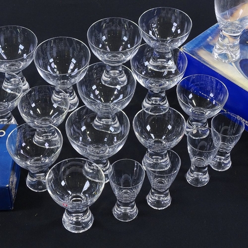 202 - Iittala Finland, suite of Tapio drinking glasses designed by Tapio Wirkkala (32), purchased from Har... 