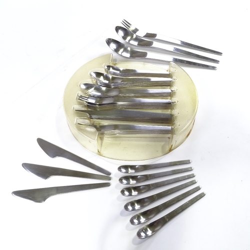 203 - Arne Jacobsen for Michelson, an original set of stainless steel cutlery, 6 place settings, originall... 