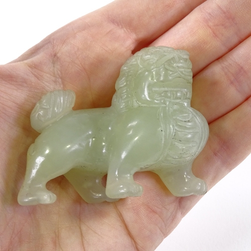 206 - A Chinese carved jade Dog of Fo, length 6cm