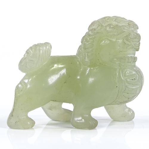 206 - A Chinese carved jade Dog of Fo, length 6cm