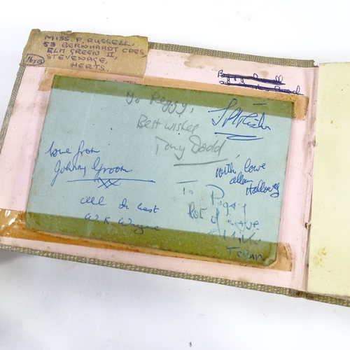 217 - A 1960s autograph album, including Cliff Richard and Billy Fury