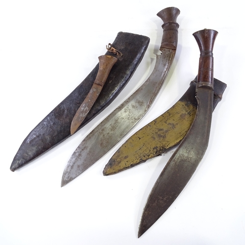 228 - 2 early to mid-20th century kukri knives