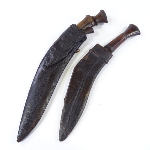 228 - 2 early to mid-20th century kukri knives