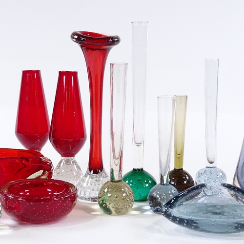 283 - A collection of mid-century glassware, including Whitefriars (15)