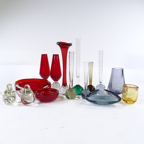 283 - A collection of mid-century glassware, including Whitefriars (15)