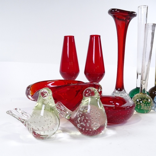 283 - A collection of mid-century glassware, including Whitefriars (15)