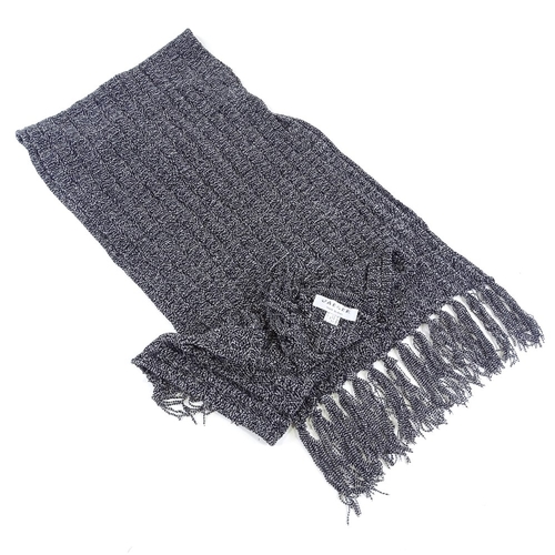 298 - Jaeger, large knitted scarf, 186cm x 40cm