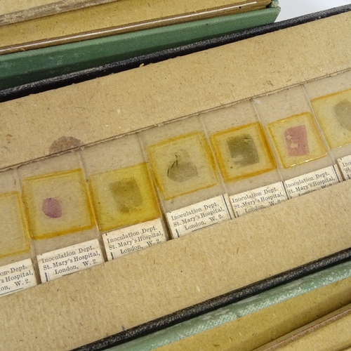 309 - 3 cases of human tissue microscope slides from St Mary's Hospital Inoculation Department