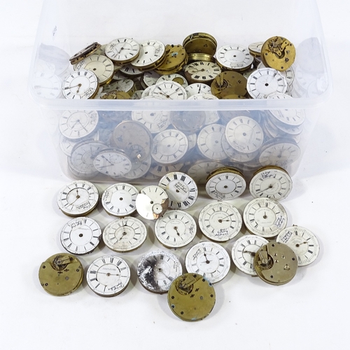 446 - A large quantity of various pocket watch movements, including some chronograph