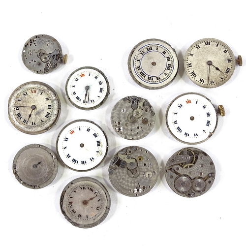 454 - 12 various Vintage Rolex watch movements (12)