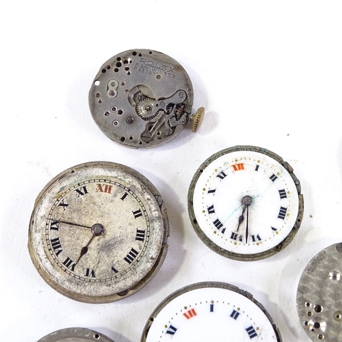 454 - 12 various Vintage Rolex watch movements (12)