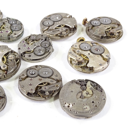 454 - 12 various Vintage Rolex watch movements (12)