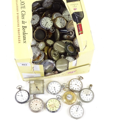 463 - A large quantity of various pocket watches