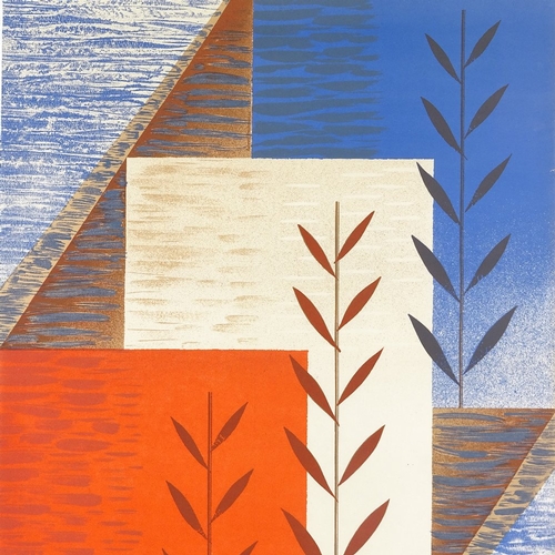 1003 - Barnett Freedman, colour lithograph, circa 1950, abstract, sheet size 30