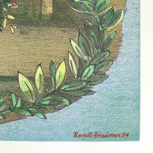 1005 - Barnett Freedman, Lyons lithograph, Window Box, 3rd series  no. 12, 1955, sheet size 30